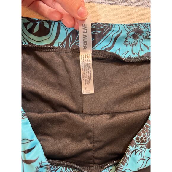 NWT Aqua Eve Boy Short Bikini XL Blue Black Paisley - Picture 3 of 8